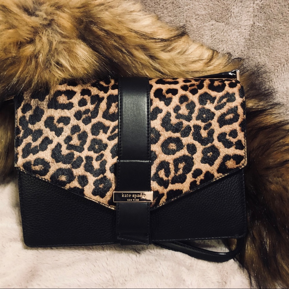 KATE SPADE Josephine Bag black & leopard
